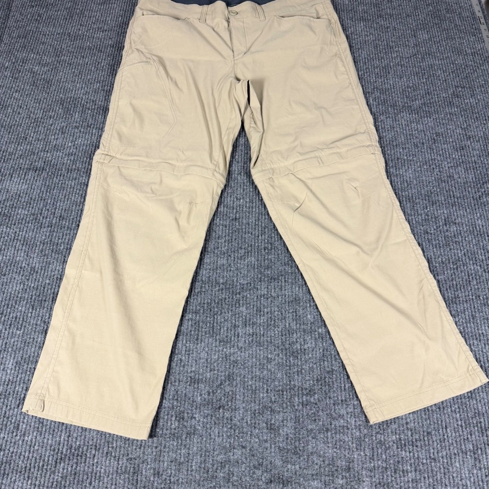 Eddie Bauer Mens Horizon Guide Convertible Pants Tan 40x32 EM32WB336 Hiking Carg